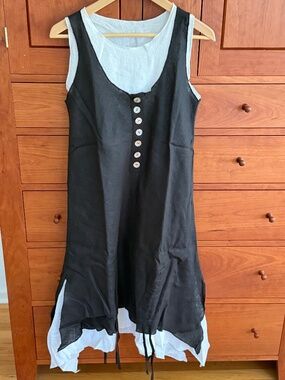 Heydari Double Layer Linen Dress